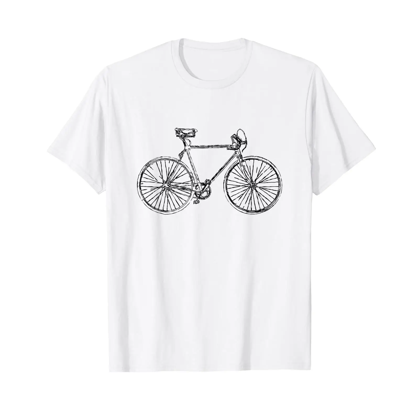Vintage Fashion Sketches - T-shirt da ciclista retrò con schizzo
