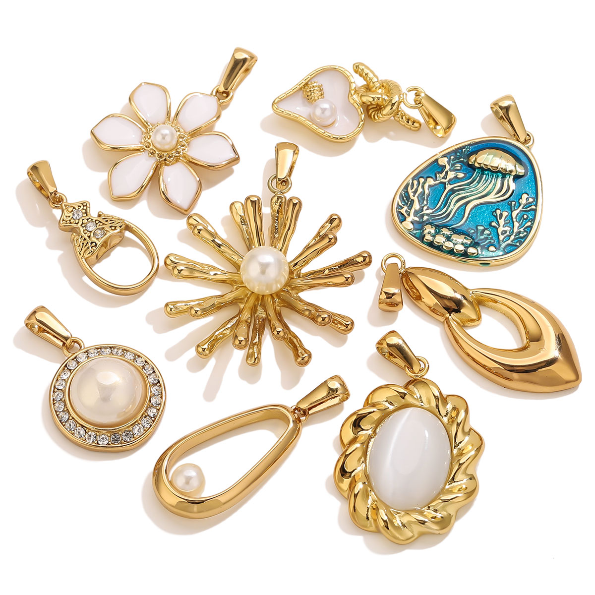 Vintage Fashion Jewelry - 1 Pezzo Ciondolo a Forma di