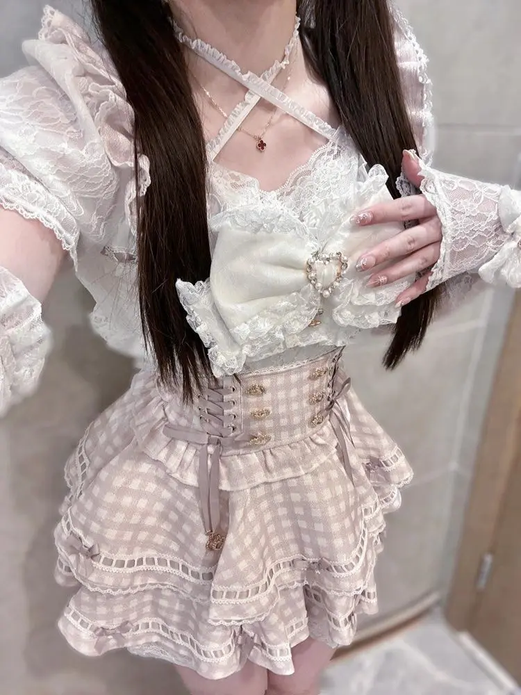 Vintage Fashion Japan - Estate giapponese gotico Y2k Lolita Bow