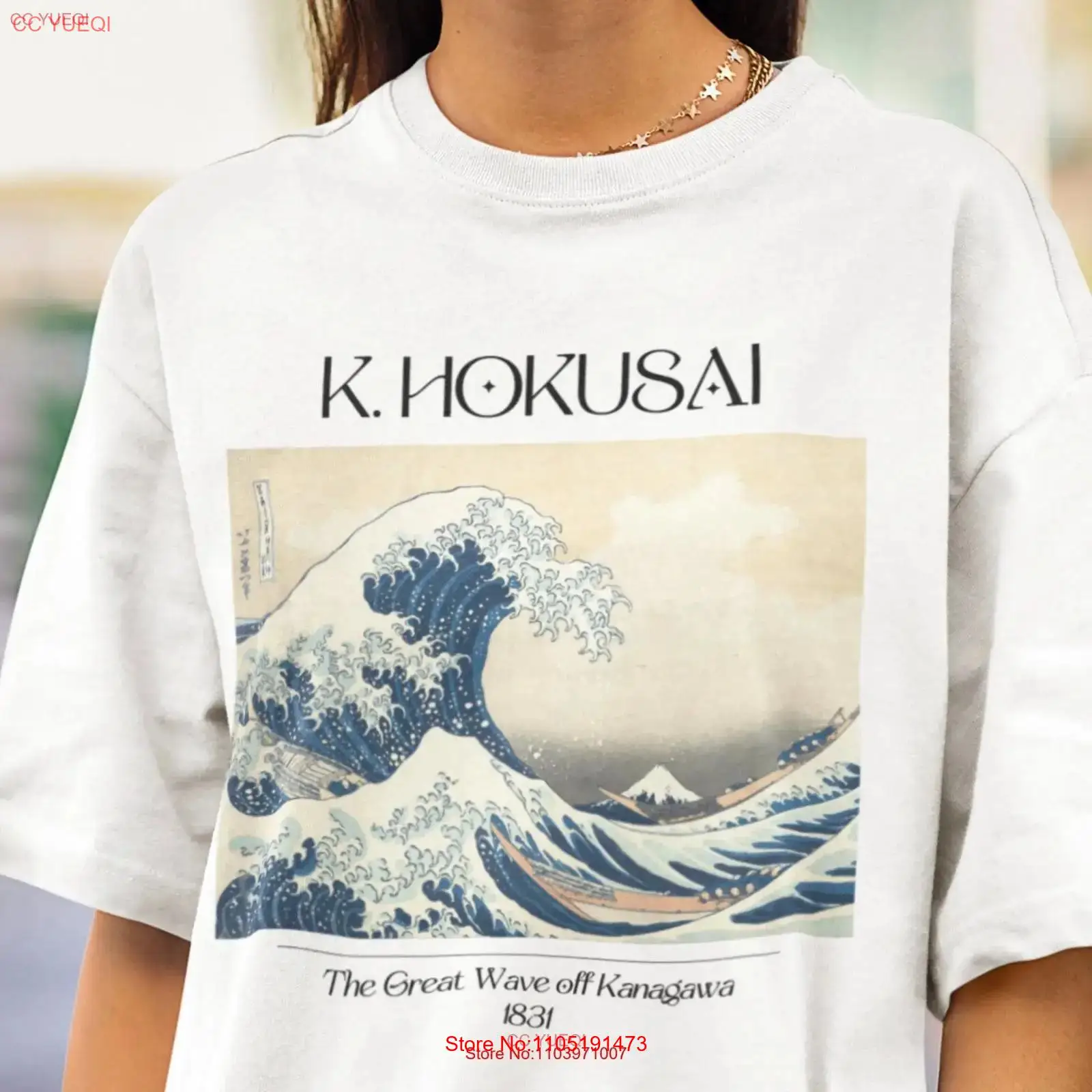 Vintage Fashion Japan - Katsushika Hokusai La Grande Onda di