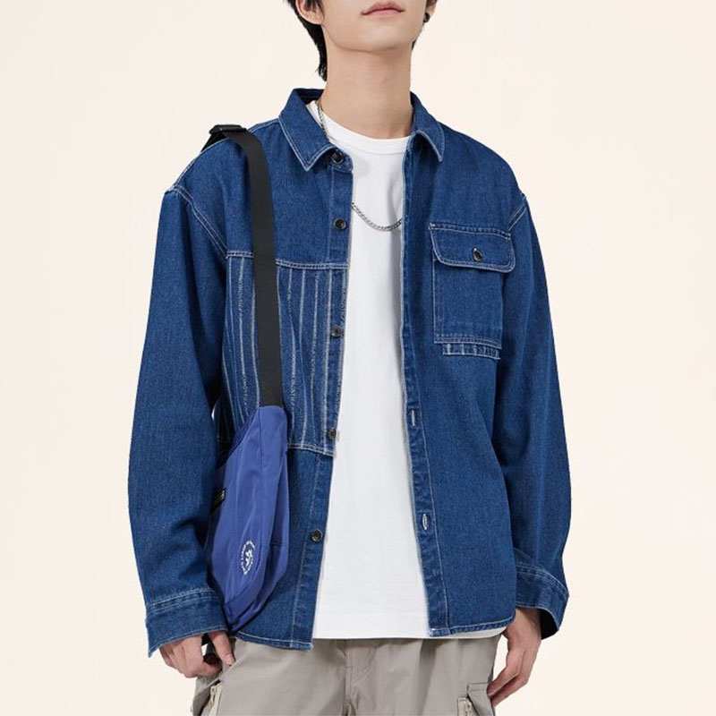 Vintage Fashion Now - Giacche di jeans tascabili con colletto