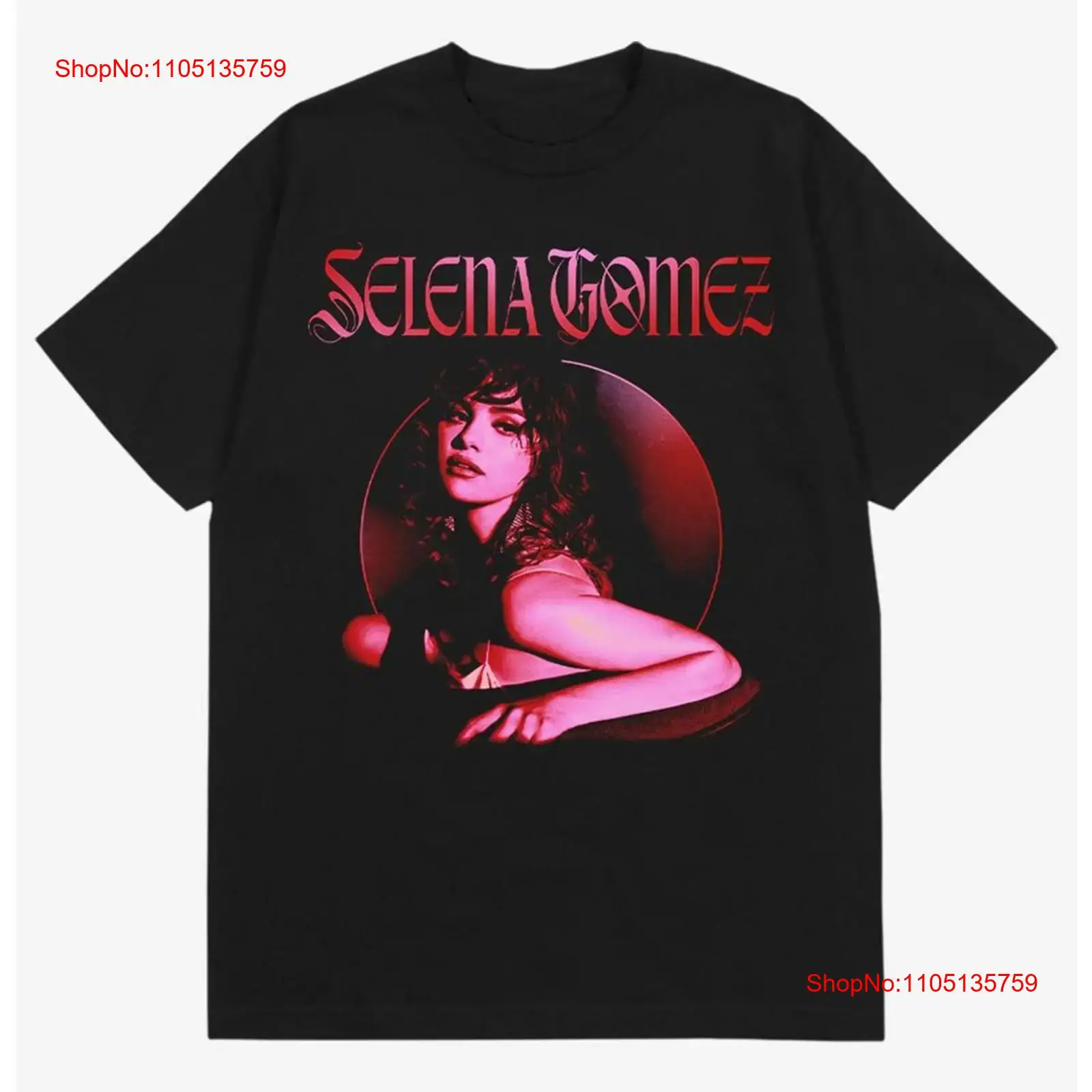 Vintage Fashion Photos - Selena Gomez Red Photo T Shirt