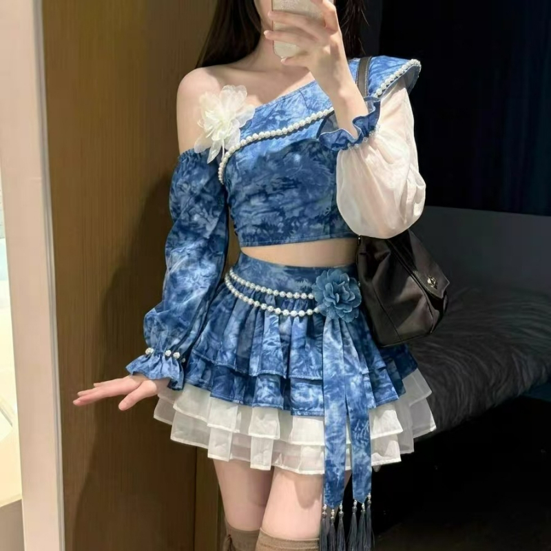 Vintage Fashion Japan - Set gonna Lolita elegante vintage stile
