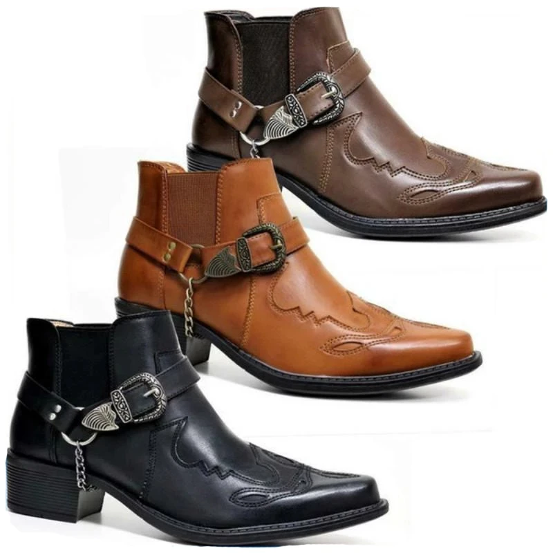 Vintage Fashion Jewelry - Stivali da Cowboy Vintage da Uomo