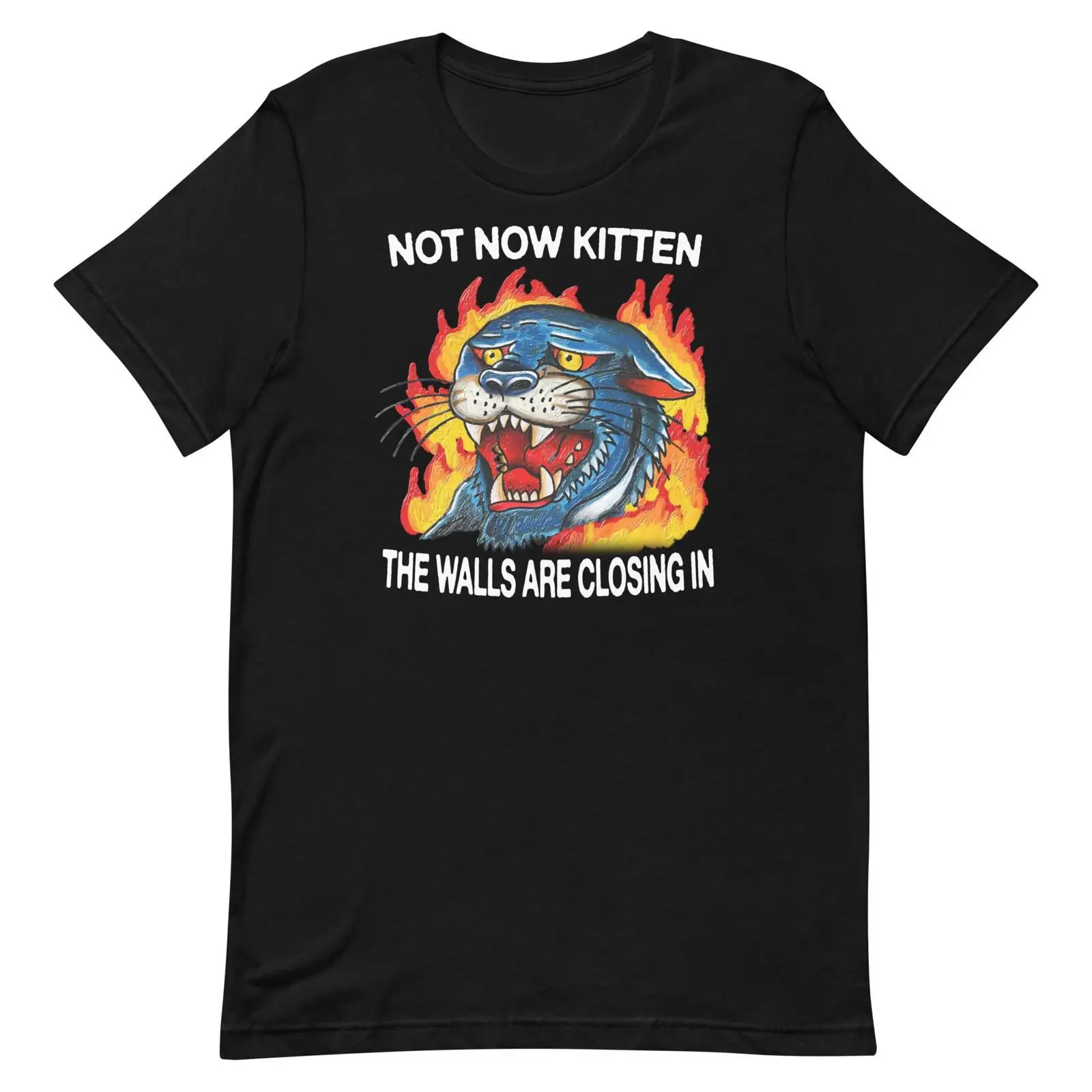 Vintage Fashion Now - T-shirt Not Now Kitten vintage, effetto