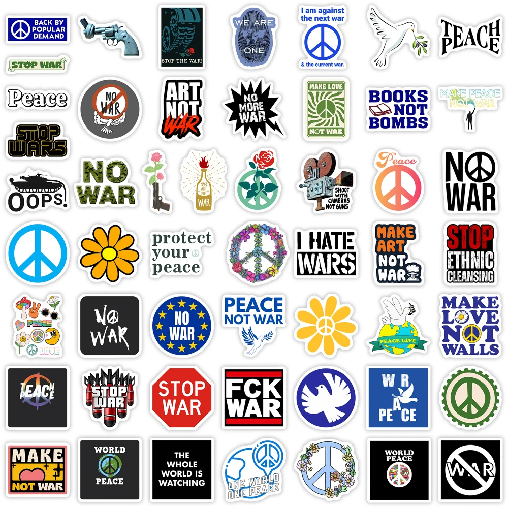 Anti War Stop War Stickers Pea - Vintage Fashion Magazines recensione e prezzo