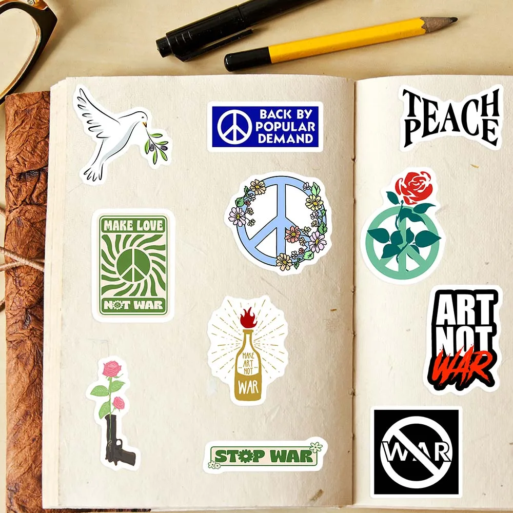 Anti War Stop War Stickers Pea - Vintage Fashion Magazines recensione e prezzo