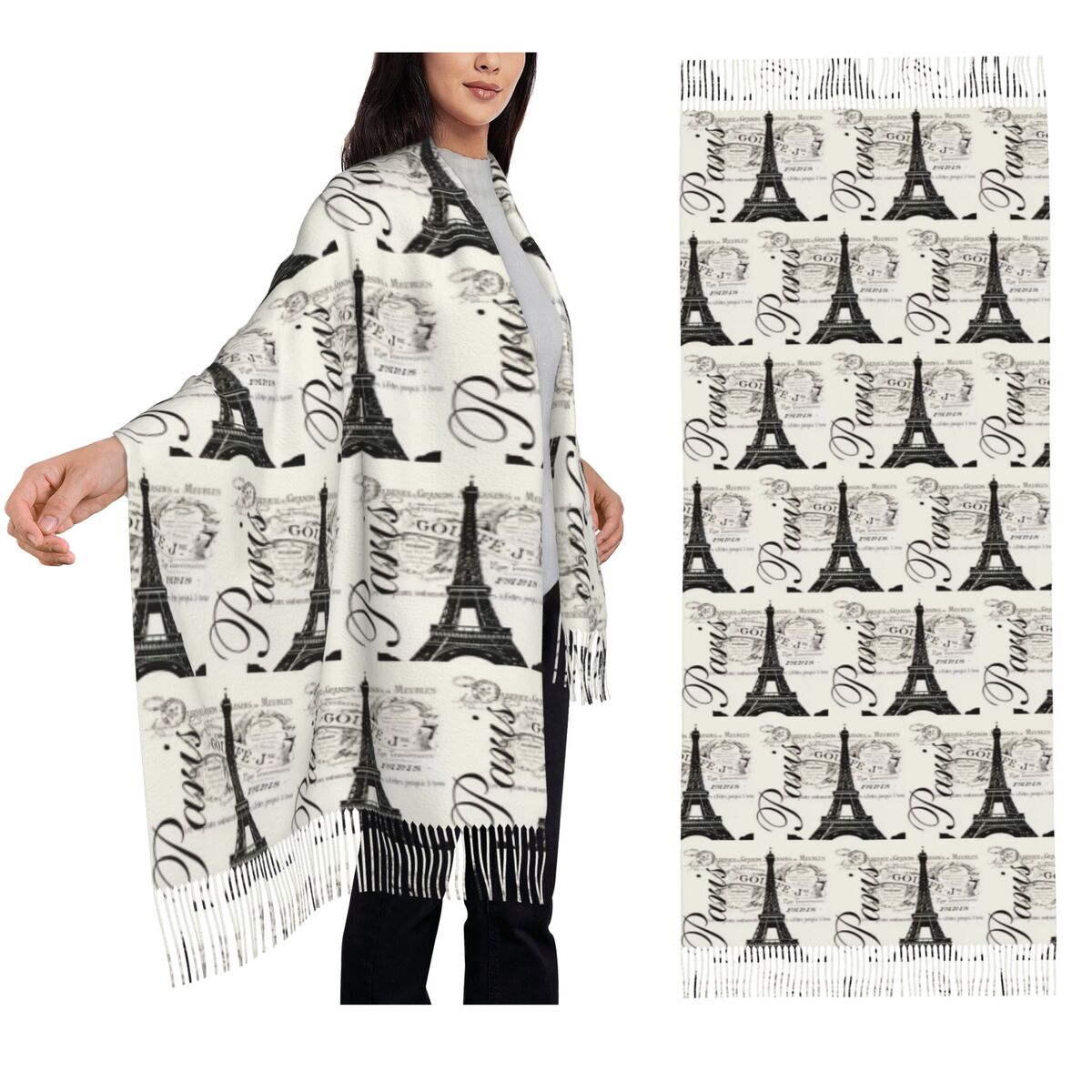 Sciarpa vintage Torre Eiffel r - Vintage Fashion Paris recensione e prezzo