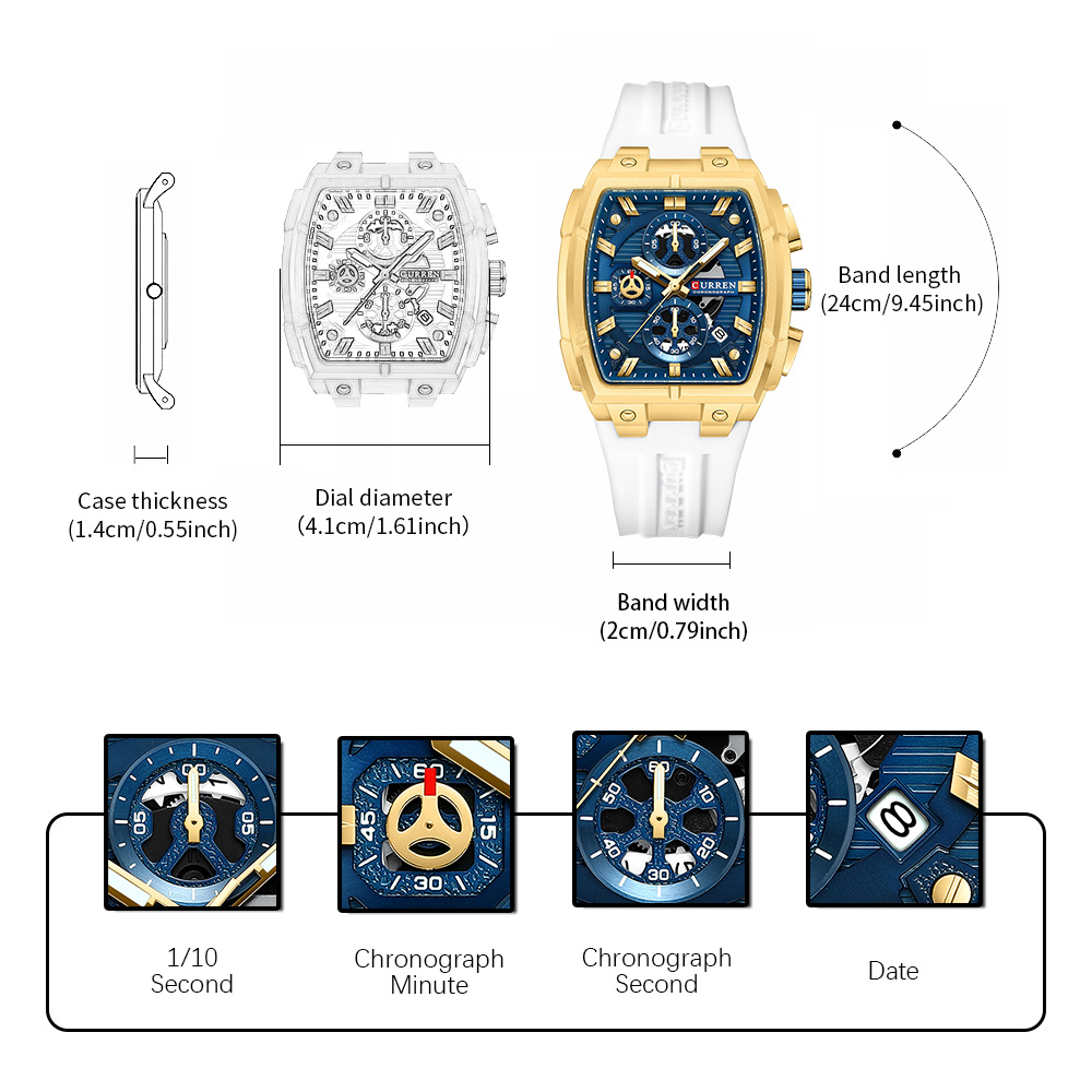CURREN Orologio vintage di lus - Vintage Fashion Aesthetic recensione e prezzo