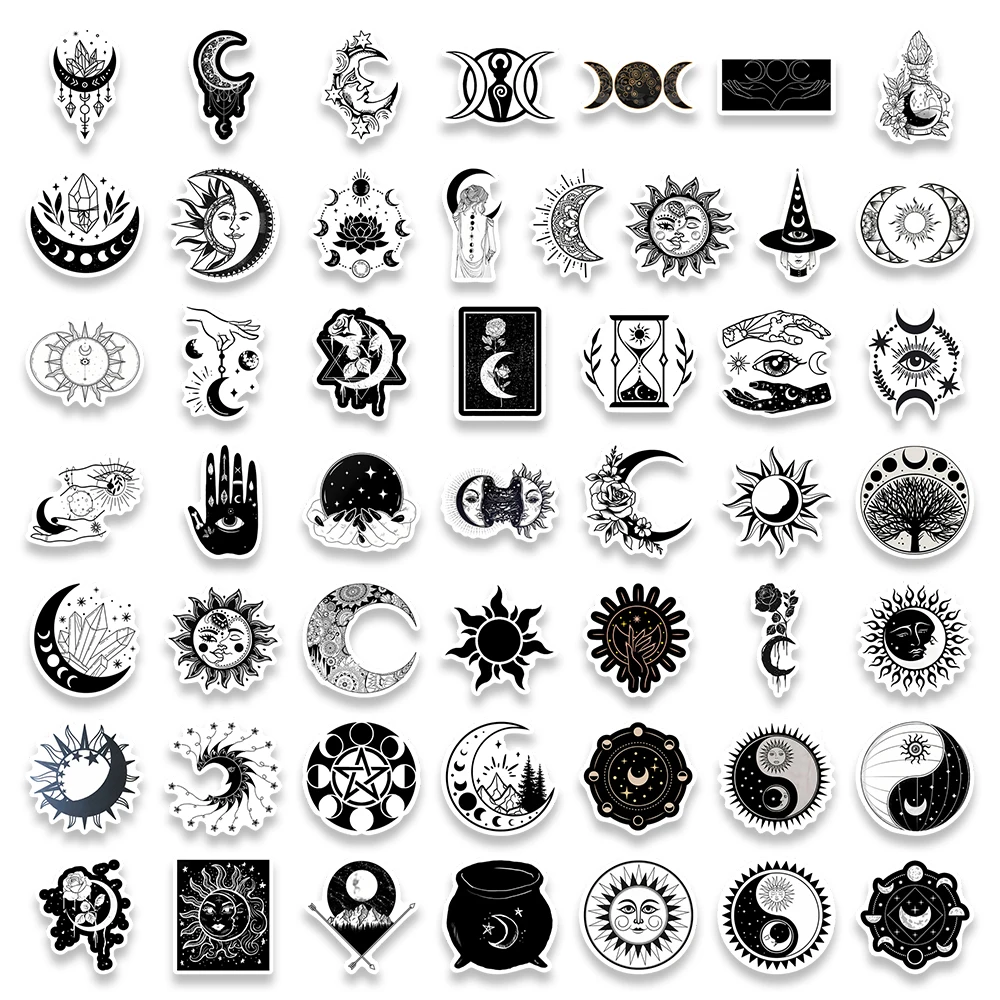 Cool Gothic Moon Adesivi estet - Vintage Fashion Magazines recensione e prezzo